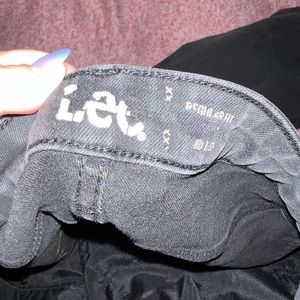 Previously loved LEE black boot cut jeans